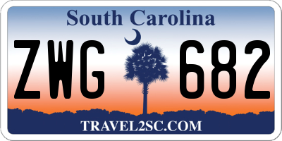 SC license plate ZWG682