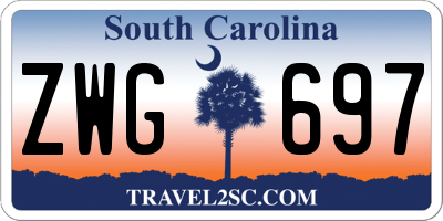 SC license plate ZWG697