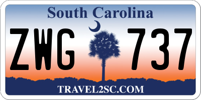SC license plate ZWG737