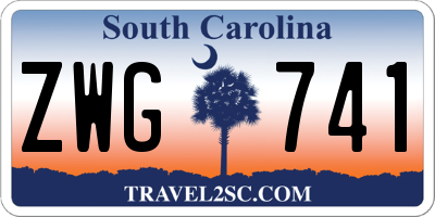 SC license plate ZWG741