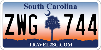 SC license plate ZWG744
