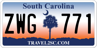 SC license plate ZWG771