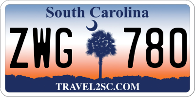 SC license plate ZWG780