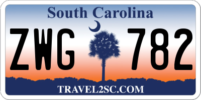 SC license plate ZWG782