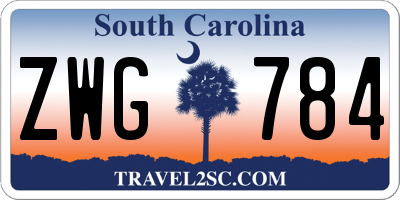 SC license plate ZWG784