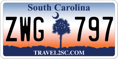 SC license plate ZWG797