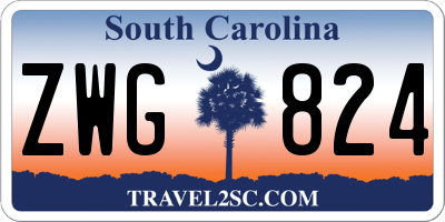 SC license plate ZWG824