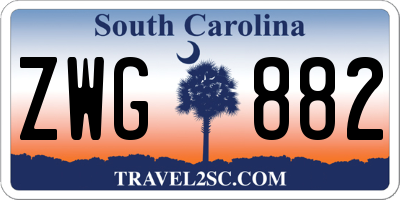 SC license plate ZWG882