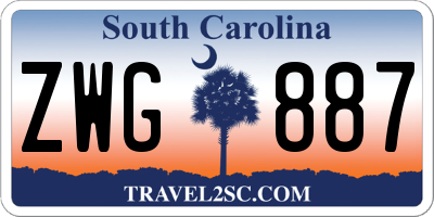 SC license plate ZWG887