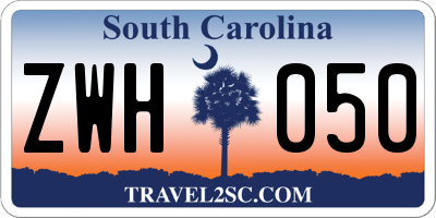 SC license plate ZWH050