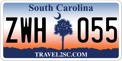 SC license plate ZWH055