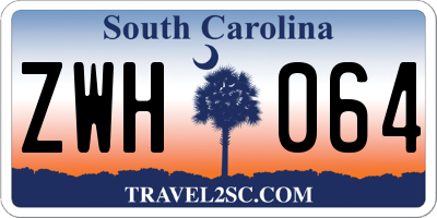 SC license plate ZWH064
