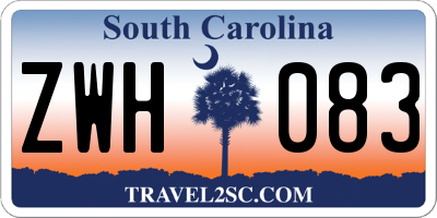 SC license plate ZWH083