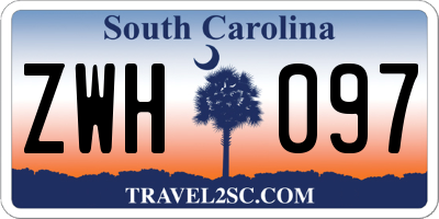 SC license plate ZWH097