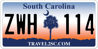 SC license plate ZWH114