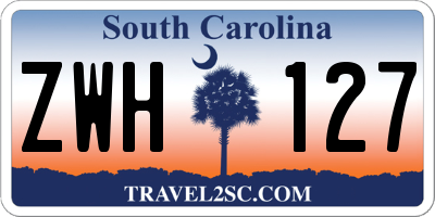 SC license plate ZWH127