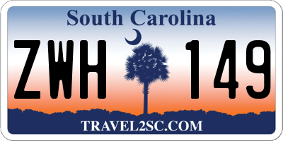 SC license plate ZWH149