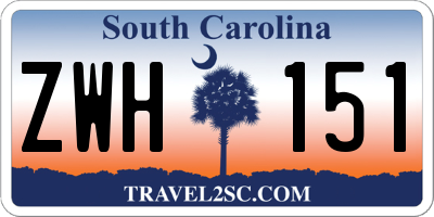 SC license plate ZWH151