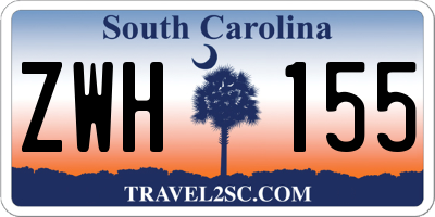 SC license plate ZWH155