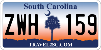 SC license plate ZWH159