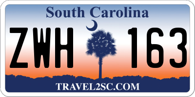 SC license plate ZWH163