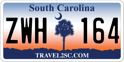 SC license plate ZWH164