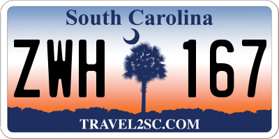 SC license plate ZWH167