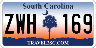 SC license plate ZWH169