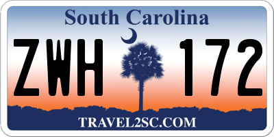SC license plate ZWH172