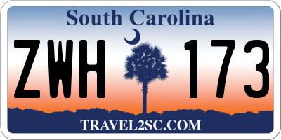 SC license plate ZWH173