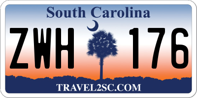 SC license plate ZWH176