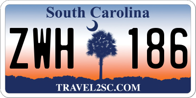 SC license plate ZWH186
