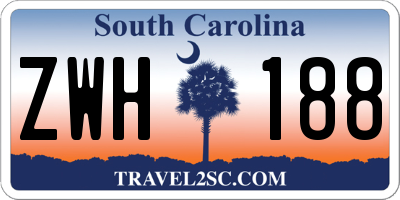 SC license plate ZWH188