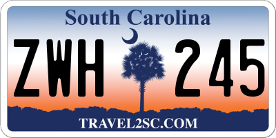 SC license plate ZWH245