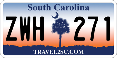 SC license plate ZWH271