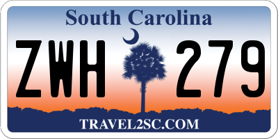 SC license plate ZWH279