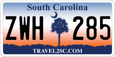 SC license plate ZWH285