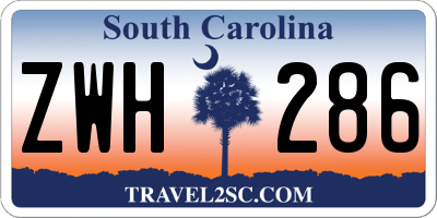 SC license plate ZWH286