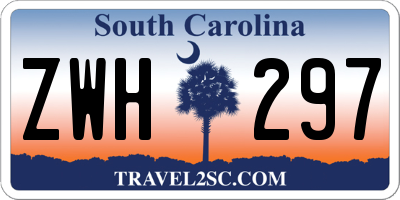 SC license plate ZWH297
