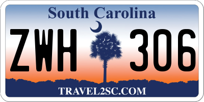 SC license plate ZWH306