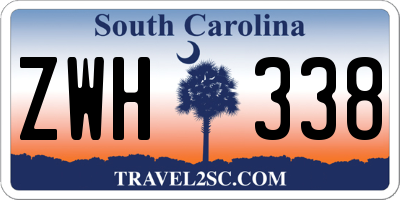 SC license plate ZWH338