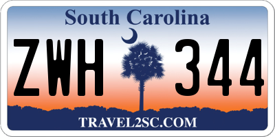 SC license plate ZWH344