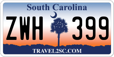 SC license plate ZWH399