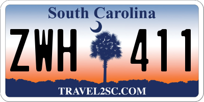 SC license plate ZWH411