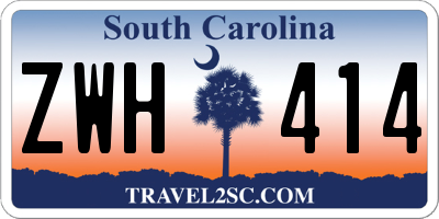 SC license plate ZWH414