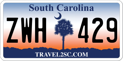 SC license plate ZWH429
