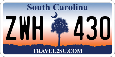 SC license plate ZWH430