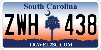 SC license plate ZWH438