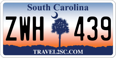 SC license plate ZWH439
