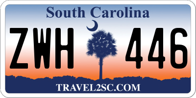 SC license plate ZWH446